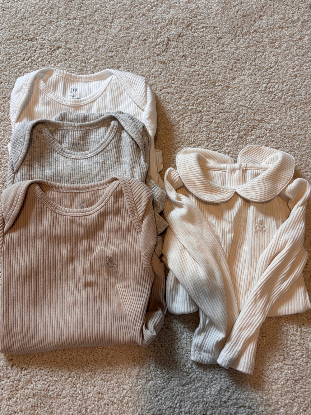 Baby Gap long sleeved bodysuit bundle